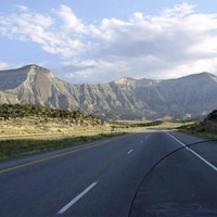 Open road on a Harley