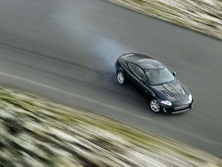 Jaguar XKR - motion, fast, car, jag