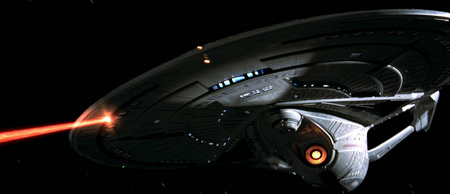 USS Enterprise 1701-E Engaging The Borg - space, star trek, scifi, enterprise, ship