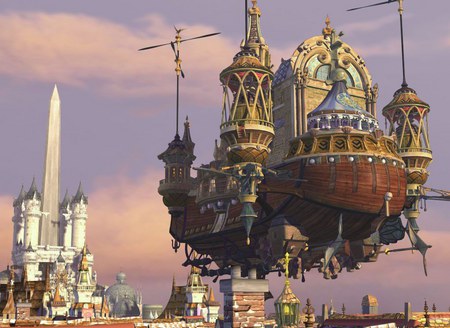 Pure imagination - fantasy, ship, action, buildings, flying machine