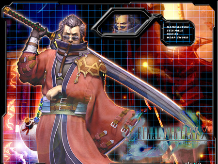 Auron - video game, final fantasy, auron