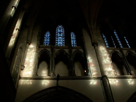 Medieval Windows - vitrail, church, window, medieval