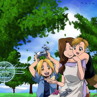 Edward, Alphonse & Trisha Elric