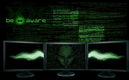 Hacker mind - 3screen, mind, hacker, green