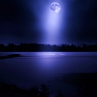 Blue moon night