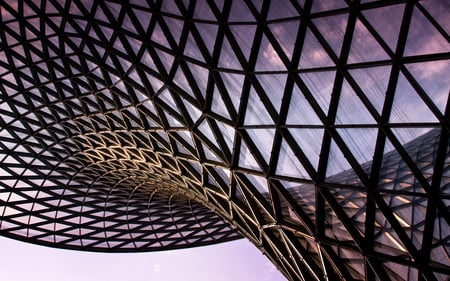 A glimpse of the future - sky, glass, reflection, clouds, steel