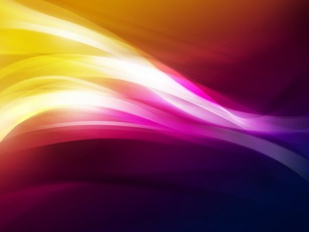 Waves - abstract, yellow, purple, wave