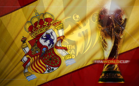 FIFA World Cup Champions 2010 - spain, flag, 2010, south africa, world cup, champions