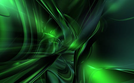 Shades of Green - green, shape, cg, 3d