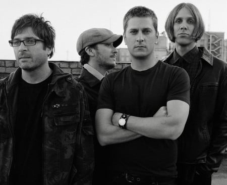 Matchbox Twenty - music, matchbox twenty, rock, band, four, black and white, alternative