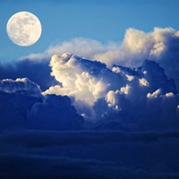 moon and clouds