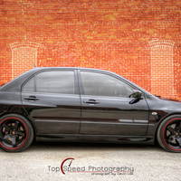 Black 2004 Mitsubishi Lancer Evolution VIII