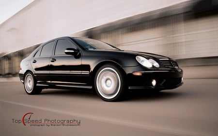 Black 2005 Mercedes-Benz C55 AMG - 2005, amg, mercedes-benz, benz, mb, mercedes, black, c55