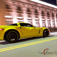 Yellow 2009 Chevrolet Corvette C6 Z06