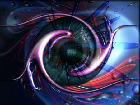 Dream state eye - visual, abstract, eye, 3d