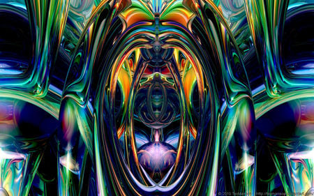 After Midnight - colorful, bryce, abstract, 3d