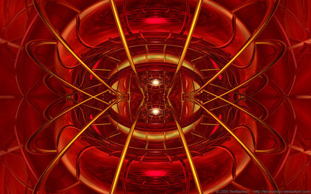 Red Dawn - bryce, 3d, windows, abstract, colorful