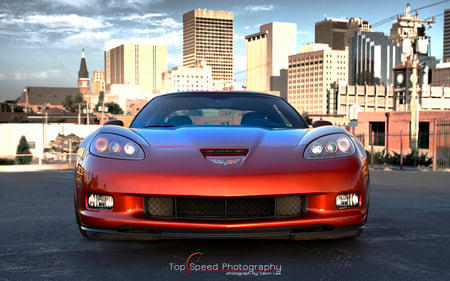 Sunset Orange Metallic 2006 Chevrolet Corvette C6 Z06 - z06, sunset orange metallic, c6, vette, orange, chevrolet, corvette, sunset, 2006, chevy, metallic