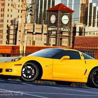 Yellow 2009 Chevrolet Corvette C6 Z06