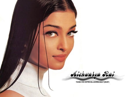 aishwarya rai - beautiful, white turtleneck, green eyes, closeup, actress, stunning, bollywood, aishwarya rai, face, brunette