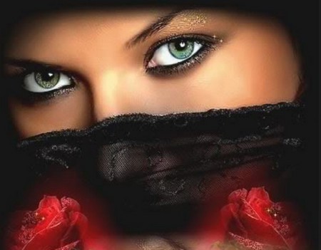 Romatic green eyes - looking, eyes, beauty, green