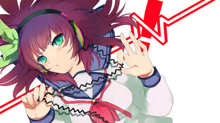 Angel Beats - Yurippe/Yuri - beats, yuri, head phone, headphone, yurippe, angel