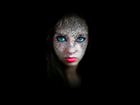 SNAKESKIN GOTHIC - skin, face, dark, scales, gothic, fantasy, snakeskin