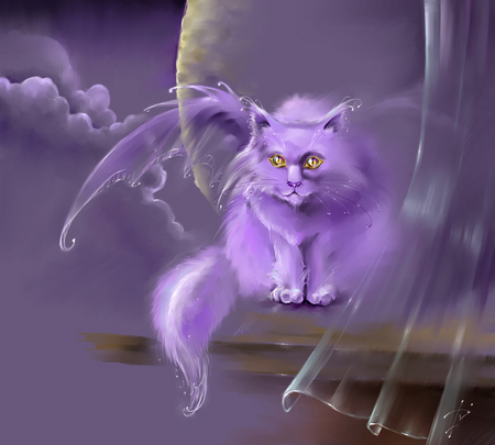 Purpel cat