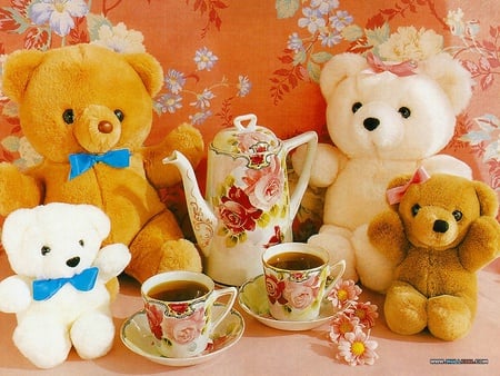 Teddy 10 - bear, cute, teddy, tea, sweet, cup