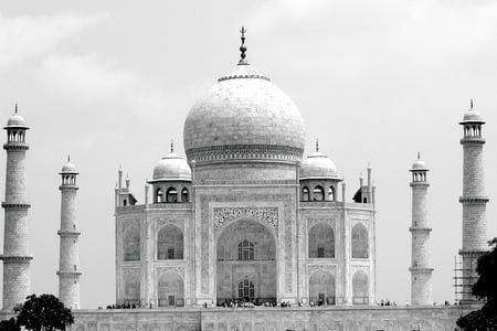 Taj Mahal - india, mumtaz  mahal, islamic, mausoleum, shah jahan, taj mahal, beautiful, architecture, monuments