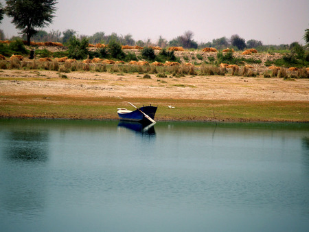 Boat - lake, water, sky, boat