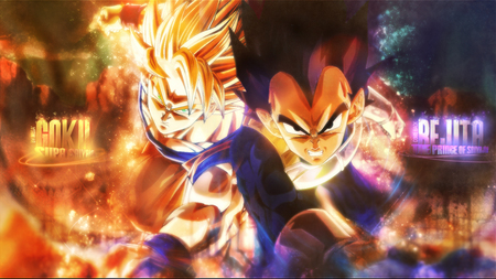 dbz goku and vegeta wallpapers