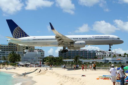 St Maarten Landing - island, airliner, caribbean, st maarten