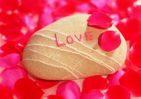 Love cookie - love, red petals, roses, cookie