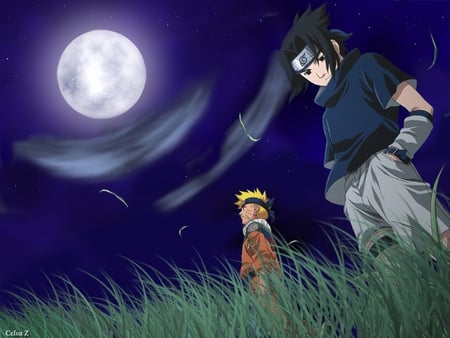 naruto and sasuke - sasuke, foes, friends, naruto