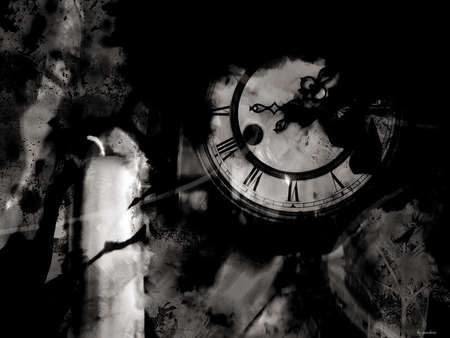 time - gothic, white, dark, black