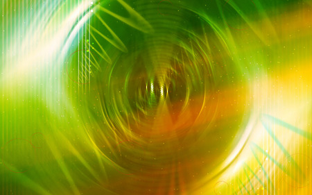 3D Sounds - glow, yellow, 3d, green swirl