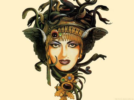 Medusa - woman, evil, mythology, snakes