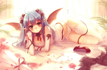 Anime Devil - girl, devil, anime, wallpaper