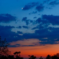 Moon and Venus