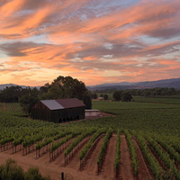 Sunset Over Ukiah