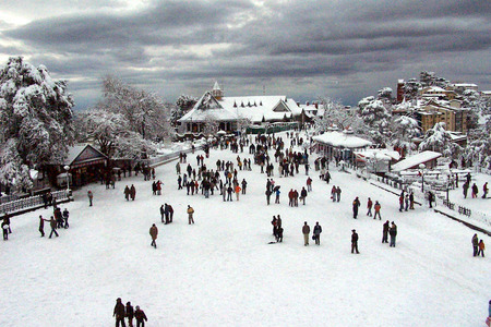 snowfall - himachal, shimla, india, snowfall, shashank