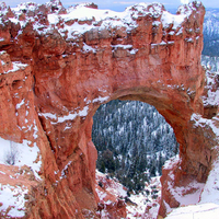 Natural bridge in Bryce Canyon