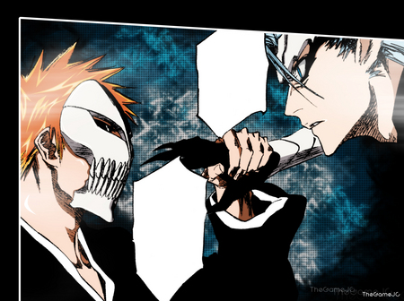 Ichigo And Grimmjow fight - ichigo, grimmjow, manga, bleach