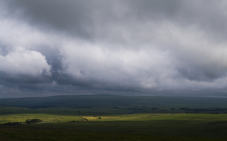 Illuminate - valley, overcast, light, filtering, clouds, mountains