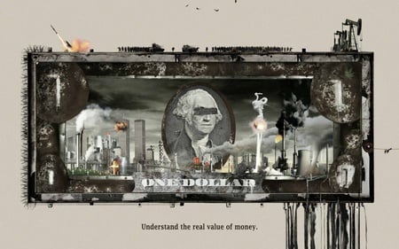 One Dollar - money, people, sick, war, fight, life