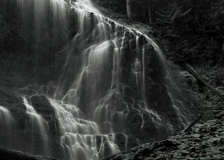 Liquid Light - light, water, nature, waterfall