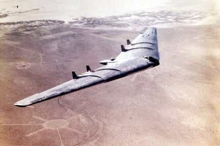 YB-49-Flying Wing - aircraft, jet, yb49, military, flyingwing, bomber