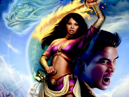 Super Fantasy - fighting, fantasy, action, jade empire, game, adventure, girl, hd