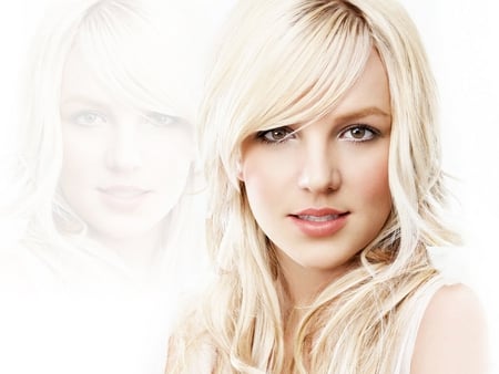 Britney - hot, britney, red lips, in a new look, singer, spears, blonde, britney spears